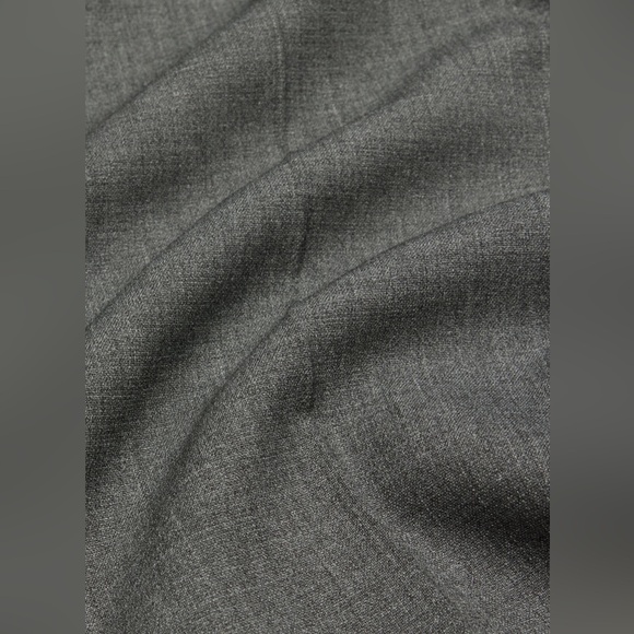 Aritzia Babaton Grey Gray High Waisted Rise Wide Leg Pleated Pants w/ Belt Loops - Picture 10 of 16